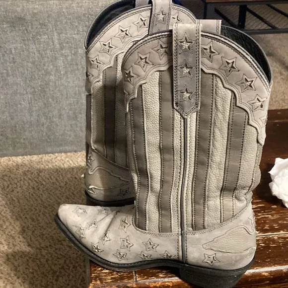 Rockin country men’s western leather boots size 9D