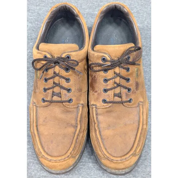 ROCKPORT Mens Shoes - Brown, Leather, Waterproof, Lace Up, Size 11