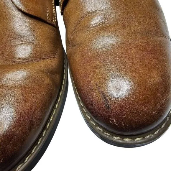 Rockport Mens Trutech Size 9.5 M Brown Leather Ankle Tie Boots