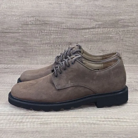 Rockport Northfield Men's Sz 7M Brown Nubuck Waterproof Oxford Shoes (APM21246)