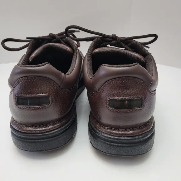 Rockport Shoes Men's Size 8.5W Ridgefield Eureka Walking Brown Leather Lace Up