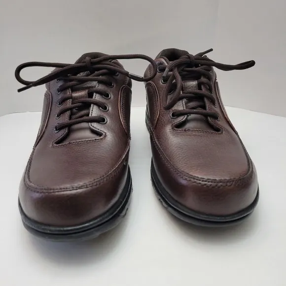 Rockport Shoes Men's Size 8.5W Ridgefield Eureka Walking Brown Leather Lace Up