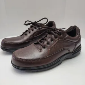 Rockport Shoes Men's Size 8.5W Ridgefield Eureka Walking Brown Leather Lace Up