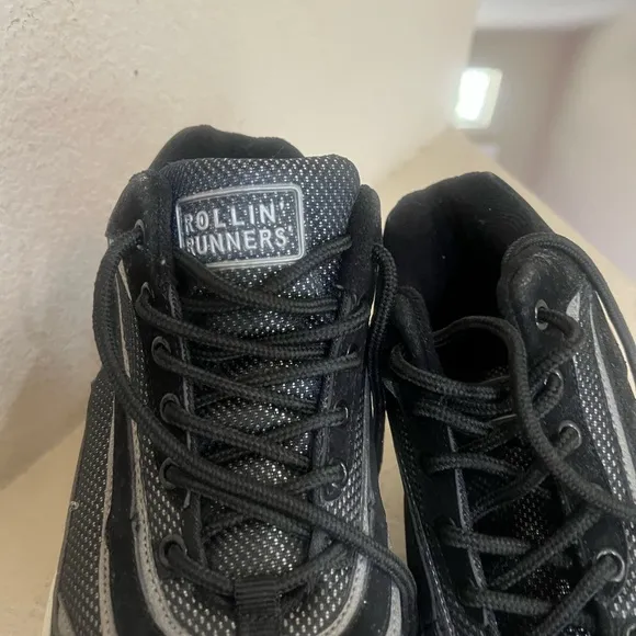 Roller Platform  Tennis Shoes Wheels Roller Skates Y2K Rollin Runners M‎ 9 / W11