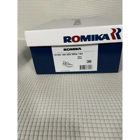 Romika Shoes Milla 133 Blue Comfortable Clogs, Size EU36, US 5.5, NWB
