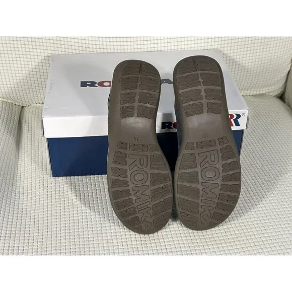Romika Shoes Milla 133 Blue Comfortable Clogs, Size EU36, US 5.5, NWB