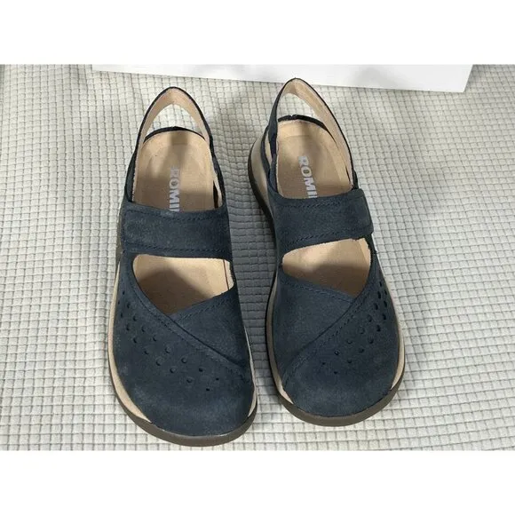 Romika Shoes Milla 133 Blue Comfortable Clogs, Size EU36, US 5.5, NWB