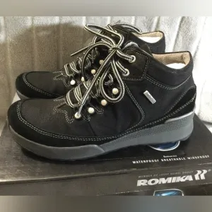 Romika Victoria 5 Black Waterproof Hiking Ankle Boots
