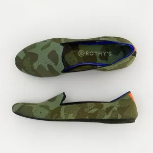ROTHYS CAMO OLIVE GREEN PRINT KNIT THE LOAFER SLIP ON SHOES SIZE 11
