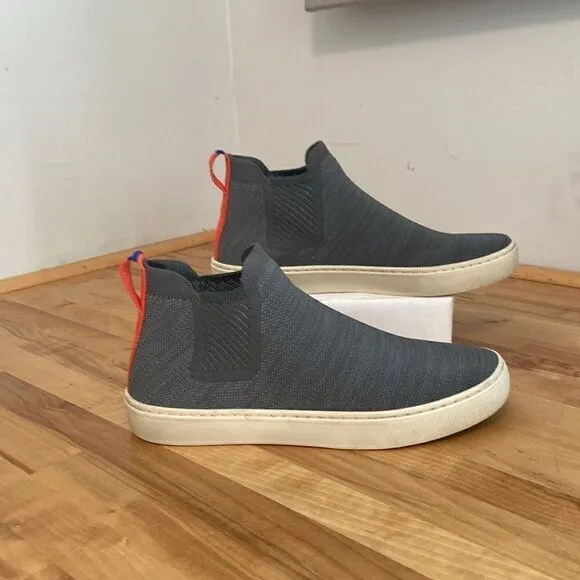 Rothy's Gray The Chelsea Women's Melange Knit Pull On Ankle Boots Size 7 1/2