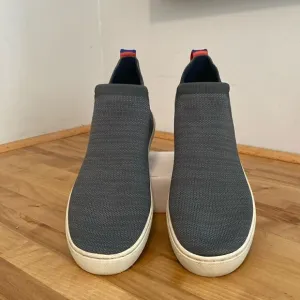 Rothy's Gray The Chelsea Women's Melange Knit Pull On Ankle Boots Size 7 1/2