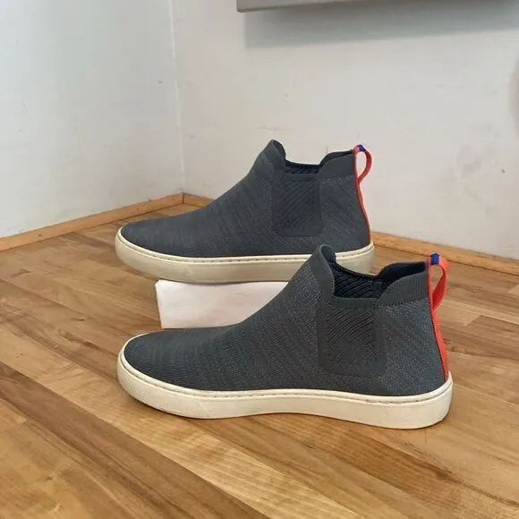 Rothy's Gray The Chelsea Women's Melange Knit Pull On Ankle Boots Size 7 1/2