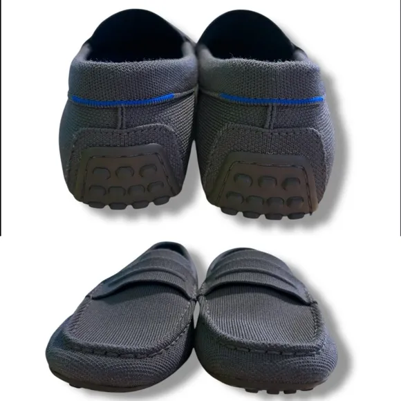 Rothy’s Men’s Woven The Driving Loafer in Graphite Grey Size 10.5