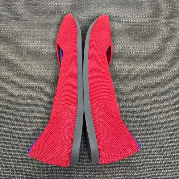 Rothy's NWOT The Point Slip-On Shoes-Scarlet Red- Women Size 7.5