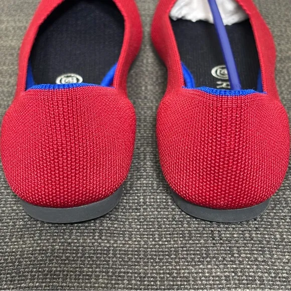 Rothy's NWOT The Point Slip-On Shoes-Scarlet Red- Women Size 7.5