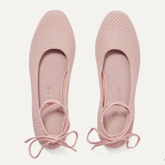 Rothy's Pink Ballet Flats Rothy's Square Wrap in Ballerina. New