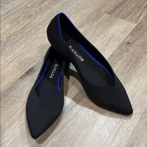 Rothy's Size 9 Women's Black Flats Sustainable &amp; Comfortable The Point II