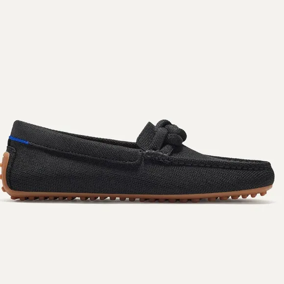 Rothy’s The Braid Driver Black Loafer Shoes