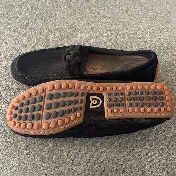 Rothy’s The Braid Driver Black Loafer Shoes