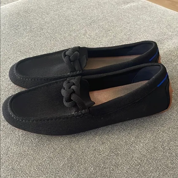 Rothy’s The Braid Driver Black Loafer Shoes