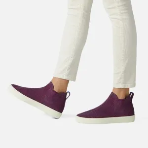 ROTHY’S The Chelsea Berry Lattice Knit High Top Sneaker Ankle Boots Size 10.5