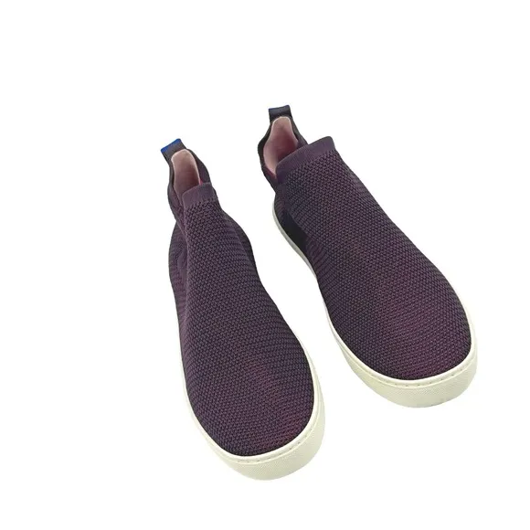 ROTHY’S The Chelsea Berry Lattice Knit High Top Sneaker Ankle Boots Size 10.5