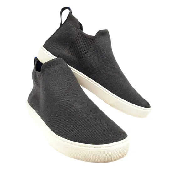 Rothy's The Chelsea Black High Top Sneakers Size 10 Women's Shoes