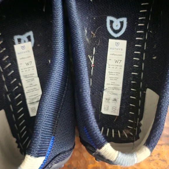 Rothys The Driver Flat in Sapphire Blue