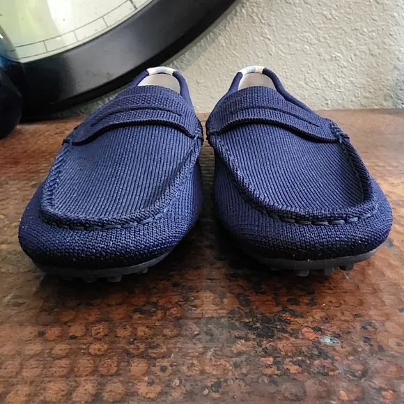 Rothys The Driver Flat in Sapphire Blue