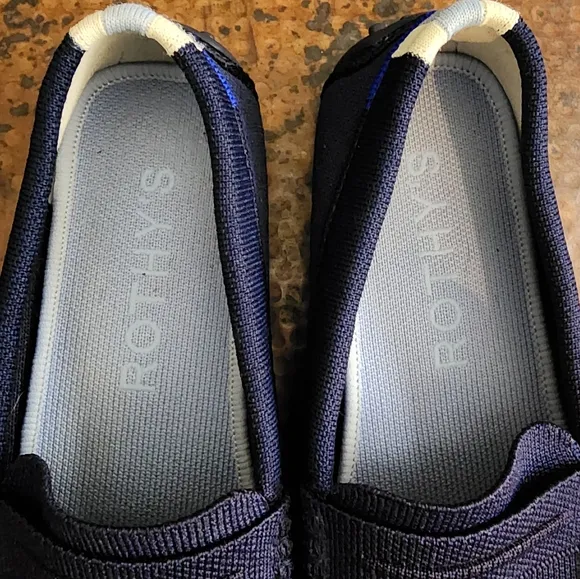 Rothys The Driver Flat in Sapphire Blue