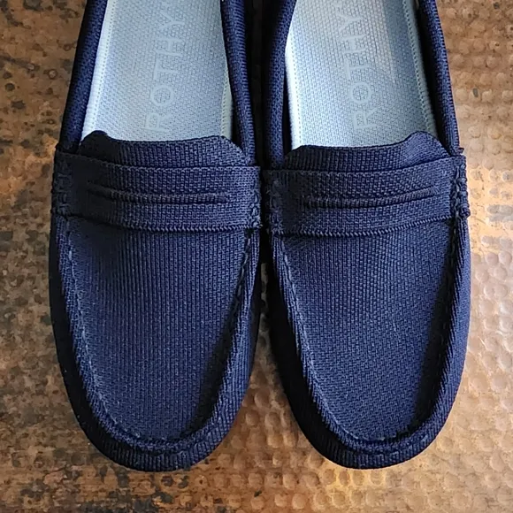 Rothys The Driver Flat in Sapphire Blue