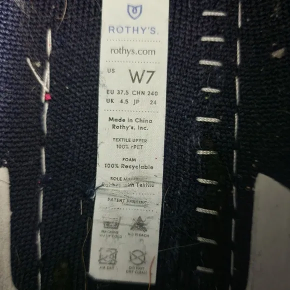 Rothys The Driver Flat in Sapphire Blue