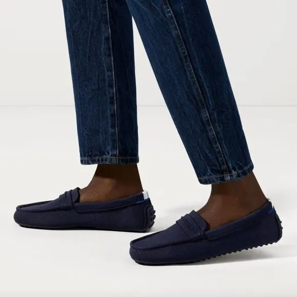Rothys The Driver Flat in Sapphire Blue