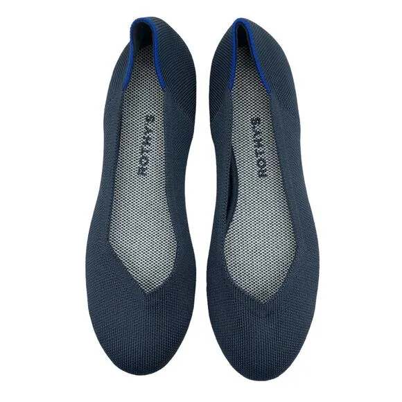 Rothy’s The Flat in Navy Women’s Size 8 NEW