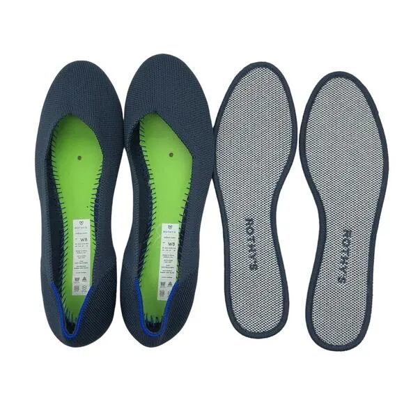 Rothy’s The Flat in Navy Women’s Size 8 NEW