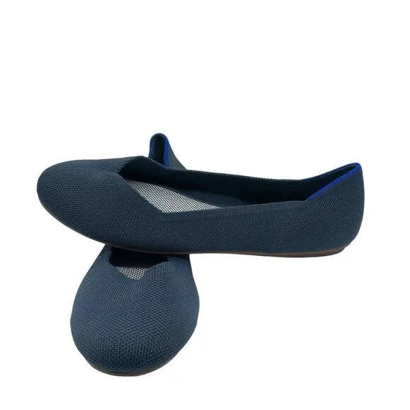 Rothy’s The Flat in Navy Women’s Size 8 NEW