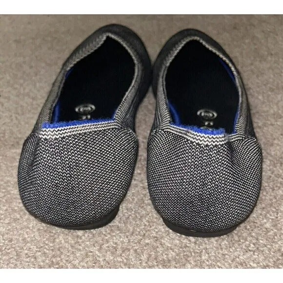 Rothys The Flat Shoes Gray Size W8 Comfortable Minimalist Contemporary