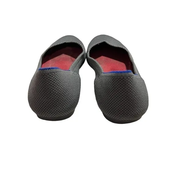 Rothy’s The Flat Slip On Ballet Shoes Gray Textile Size 8.5 Women’s