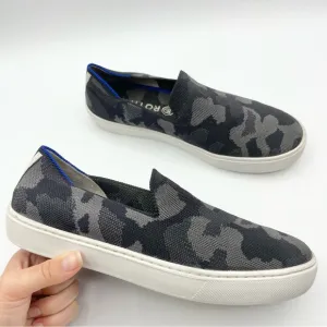 Rothy’s The Original Slip On Sneaker Shoe Grey Camo Gray Camouflage Retired 8.5