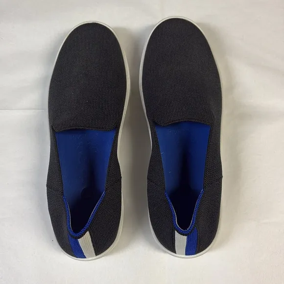 Rothy's The Original Slip On Sneaker Solid Black Size 9.5