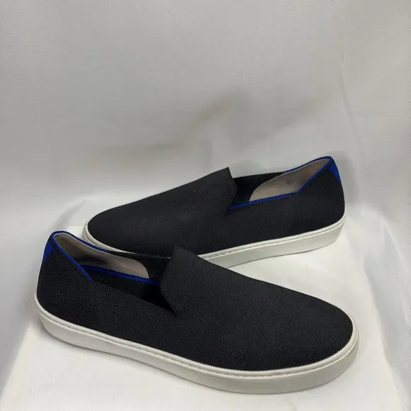 Rothy's The Original Slip On Sneaker Solid Black Size 9.5