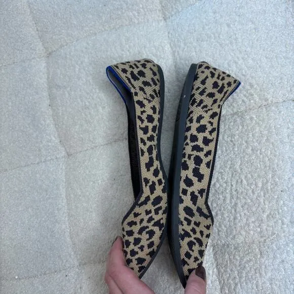Rothy’s The Point Flat Cheetah Print