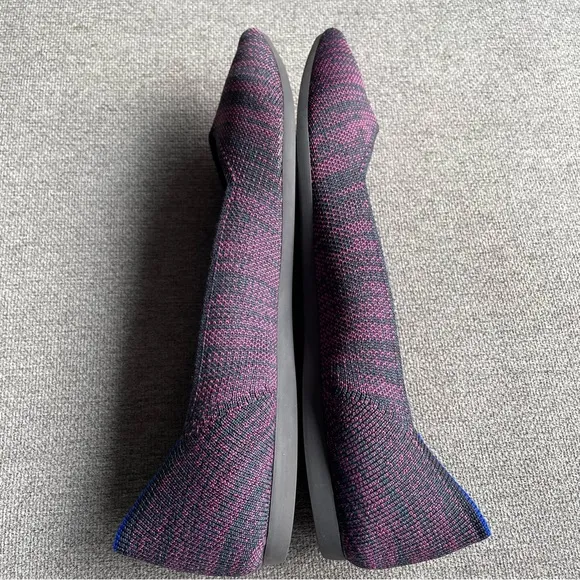 Rothy’s The Point Flat Heather Magenta Shoes Slip on Women’s 9.5