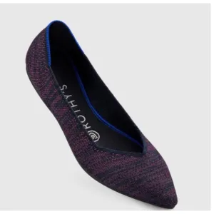 Rothy’s The Point Flat Heather Magenta Shoes Slip on Women’s 9.5