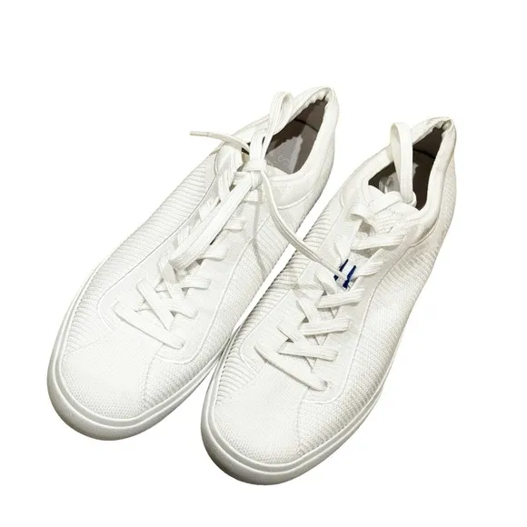 Rothy's The RS02 Sneaker The Lace Up White Sneaker Shoes Size 9 NWOB