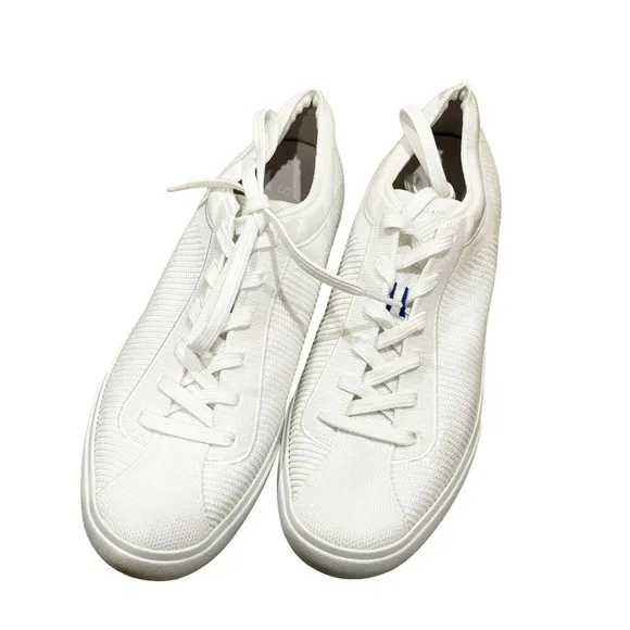 Rothy's The RS02 Sneaker The Lace Up White Sneaker Shoes Size 9 NWOB