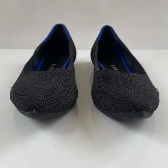 Rothy's Women's Black Solid The Point Flats Slip On Shoes Size 6.5