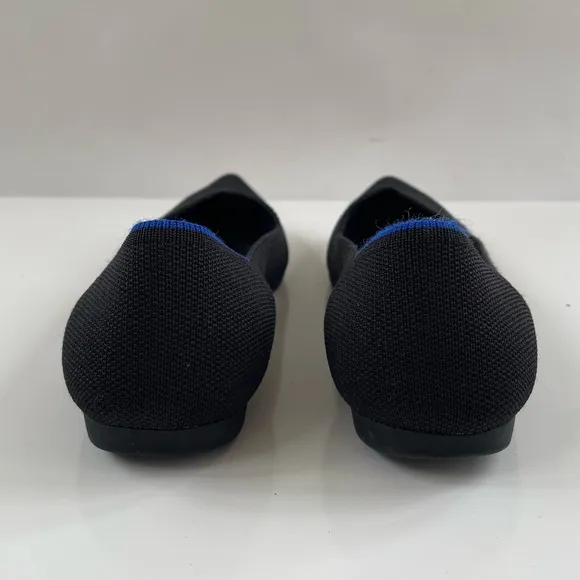 Rothy's Women's Black Solid The Point Flats Slip On Shoes Size 6.5