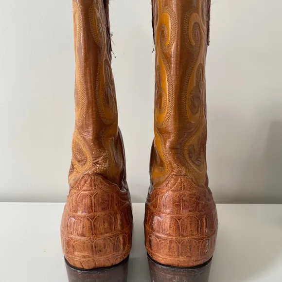 RUDEL Caiman Gator (Alligator) Cowboy Boots