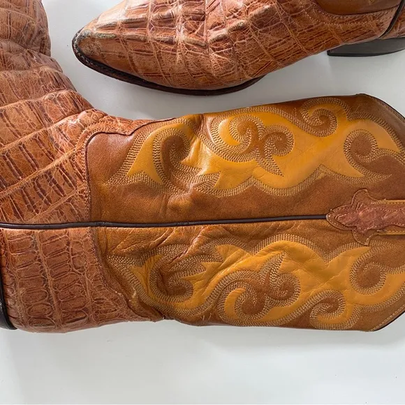 RUDEL Caiman Gator (Alligator) Cowboy Boots
